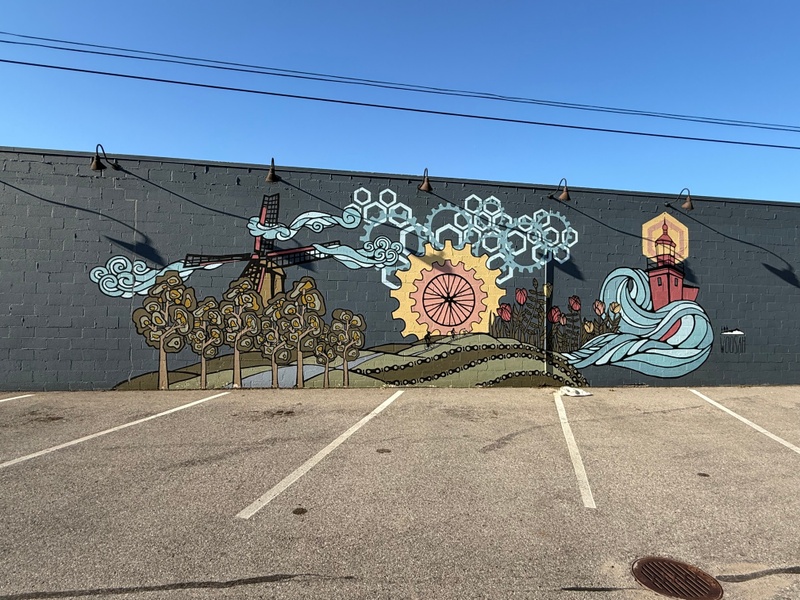 mural in Holland by artist unknown.
