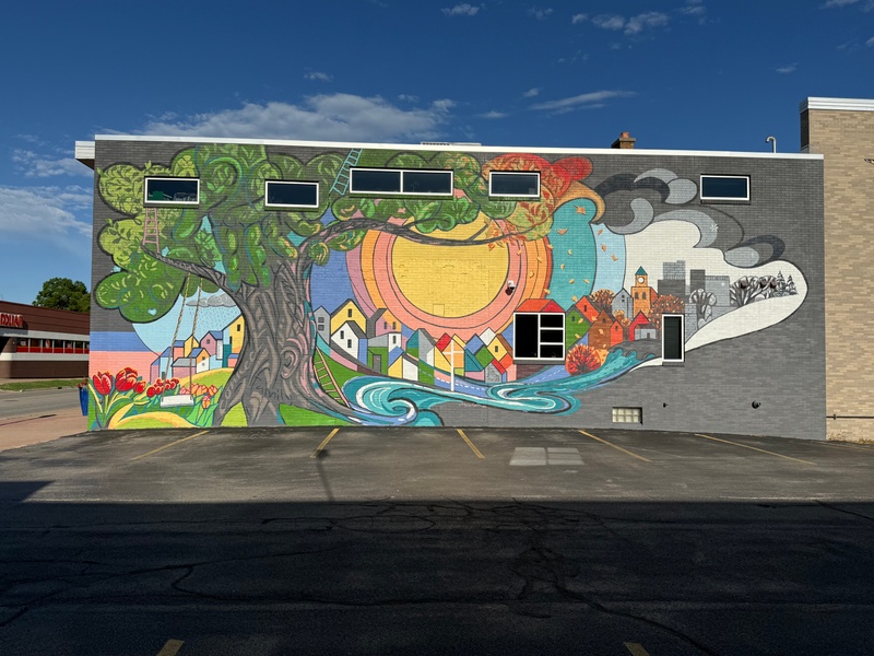 mural in Holland by artist unknown.