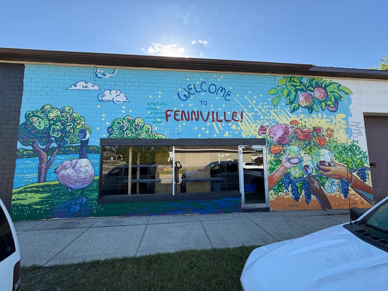 mural in Fennville by artist unknown.