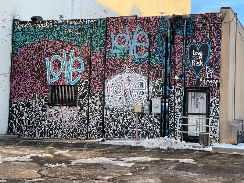 mural in Battle Creek by artist unknown.