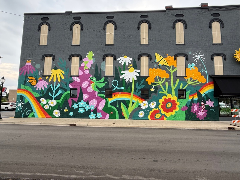 mural in Coldwater by artist unknown.