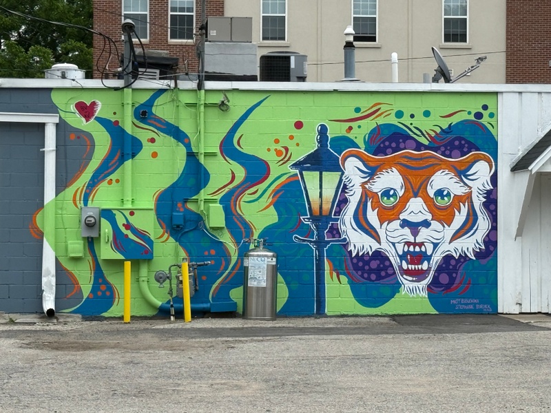 mural in Coldwater by artist unknown.