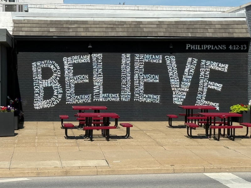 mural in Orrville by artist unknown.
