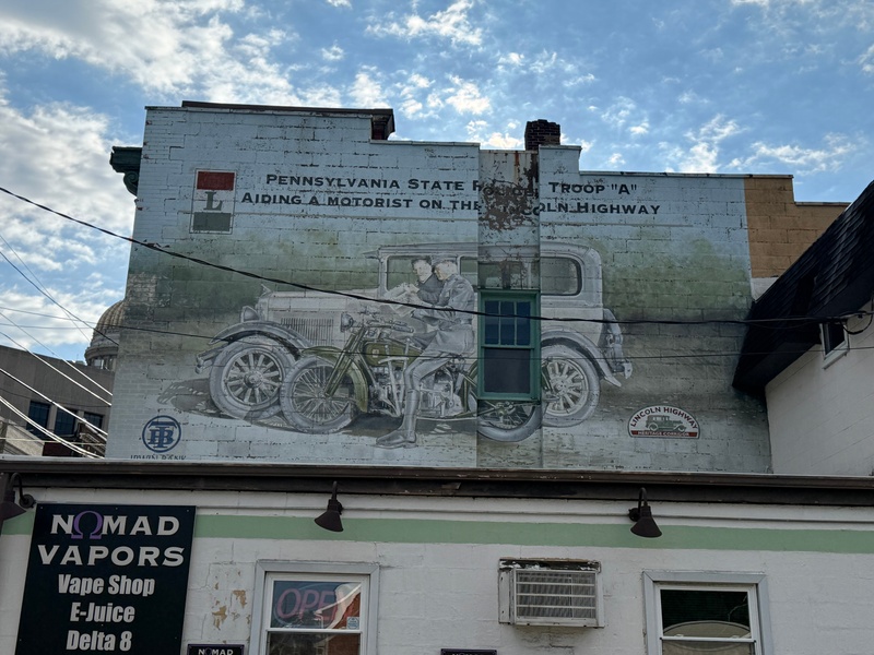 mural in Greensburg by artist unknown.