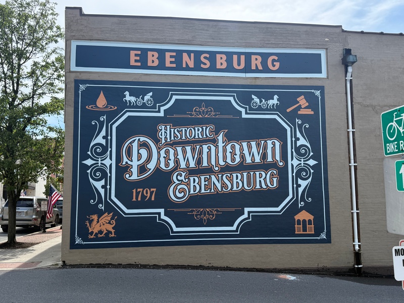 mural in Ebensburg by artist unknown.