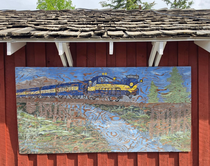 mural in Fairbanks by artist unknown.