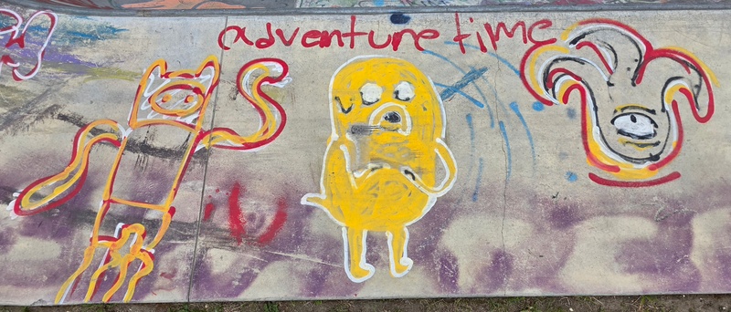 mural in Fairbanks by artist unknown.