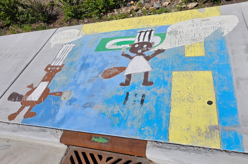 mural in Fairbanks by artist unknown.