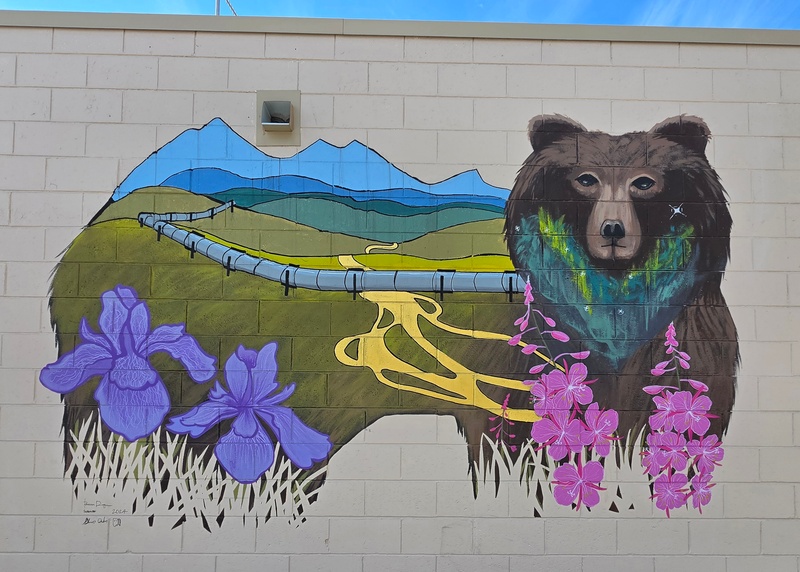 mural in Fairbanks by artist unknown.