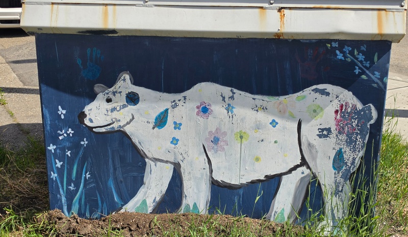 mural in Fairbanks by artist unknown.