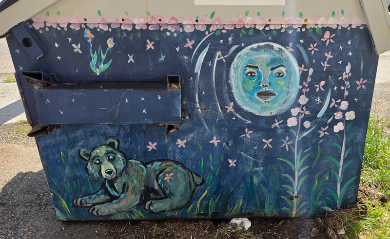 mural in Fairbanks by artist unknown.