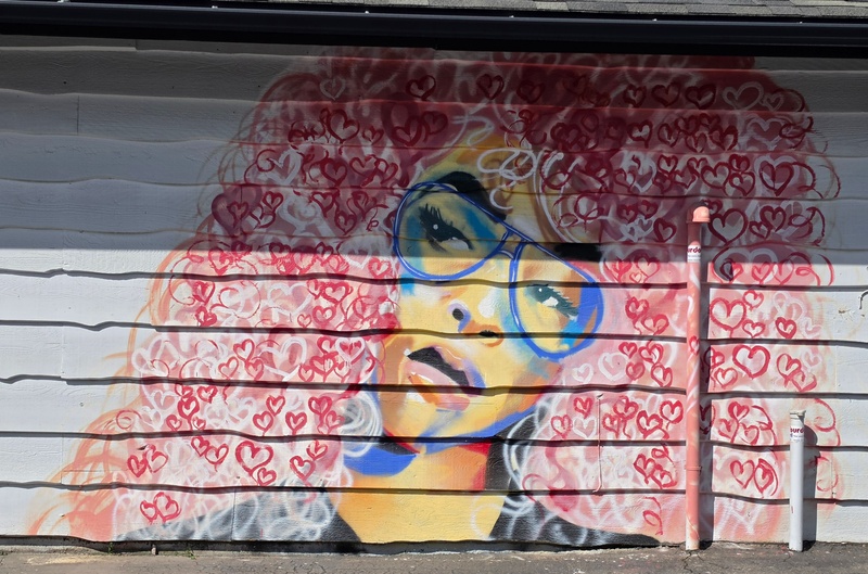 mural in Fairbanks by artist unknown.