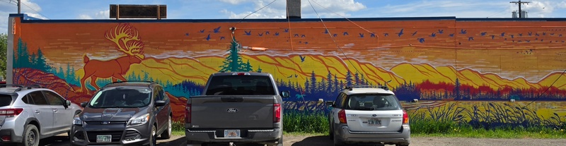 mural in Fairbanks by artist unknown.
