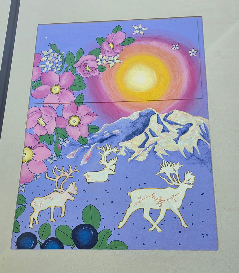 mural in Fairbanks by artist unknown.