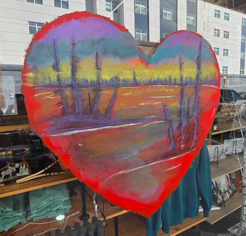 mural in Fairbanks by artist unknown.
