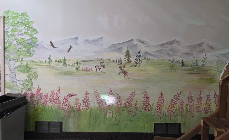 mural in Fairbanks by artist unknown.