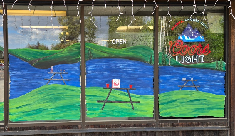 mural in Fairbanks by artist unknown.