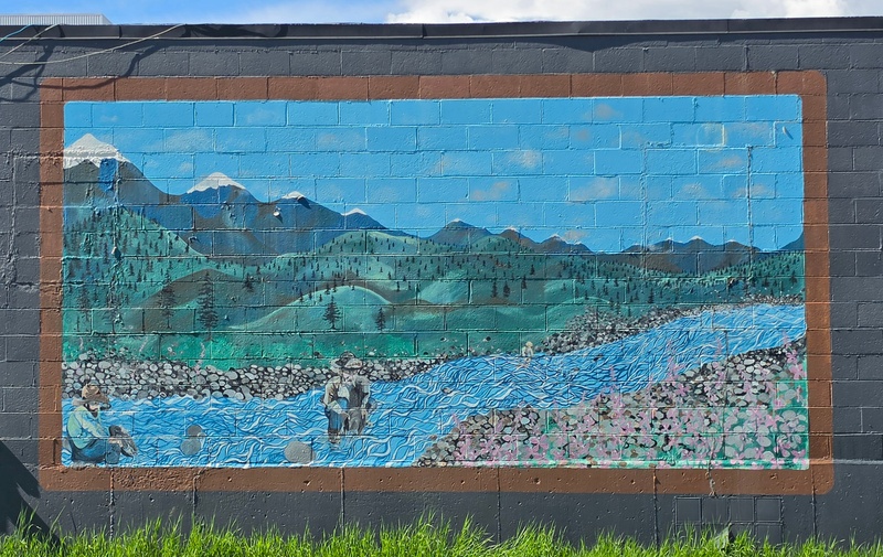 mural in Fairbanks by artist unknown.