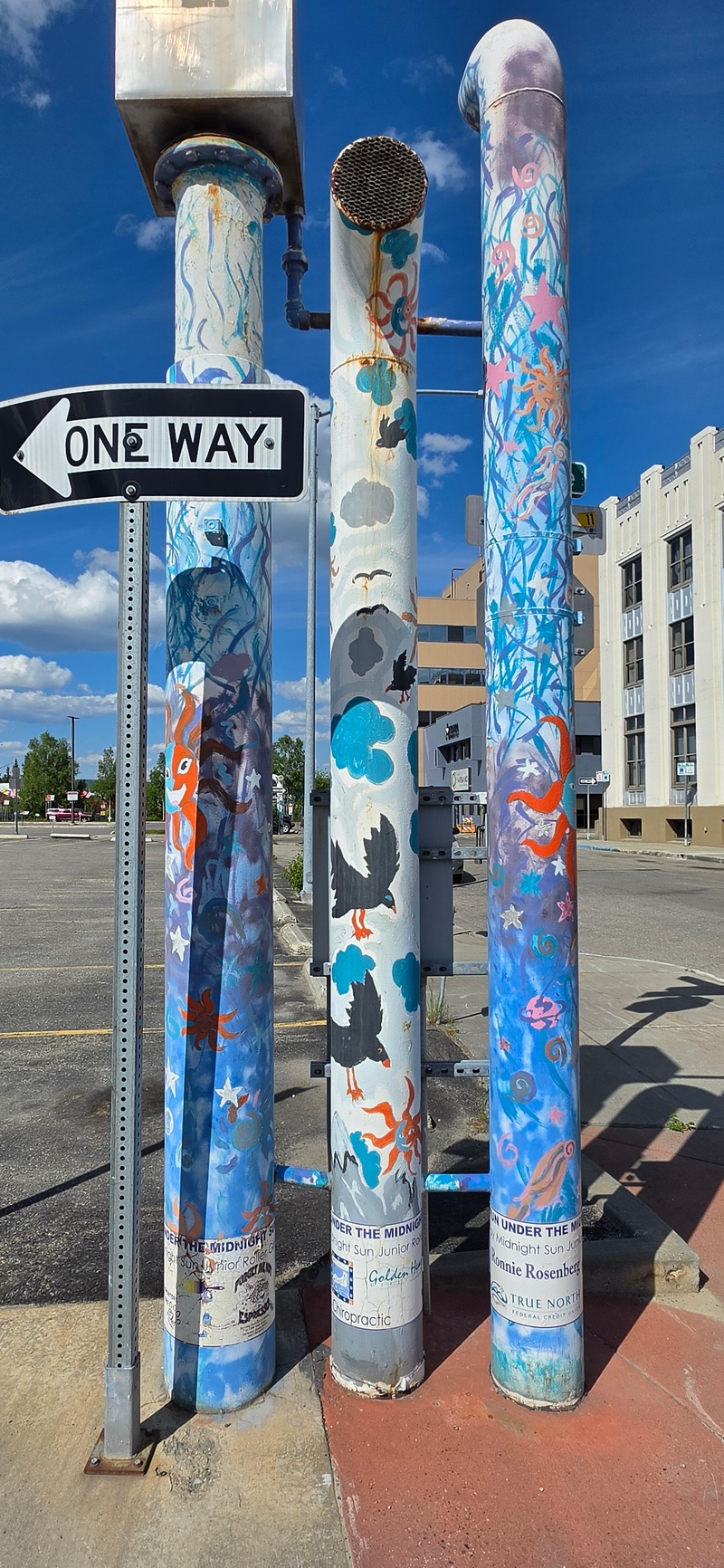 mural in Fairbanks by artist unknown.
