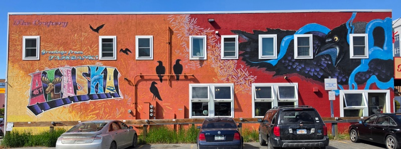 mural in Fairbanks by artist unknown.