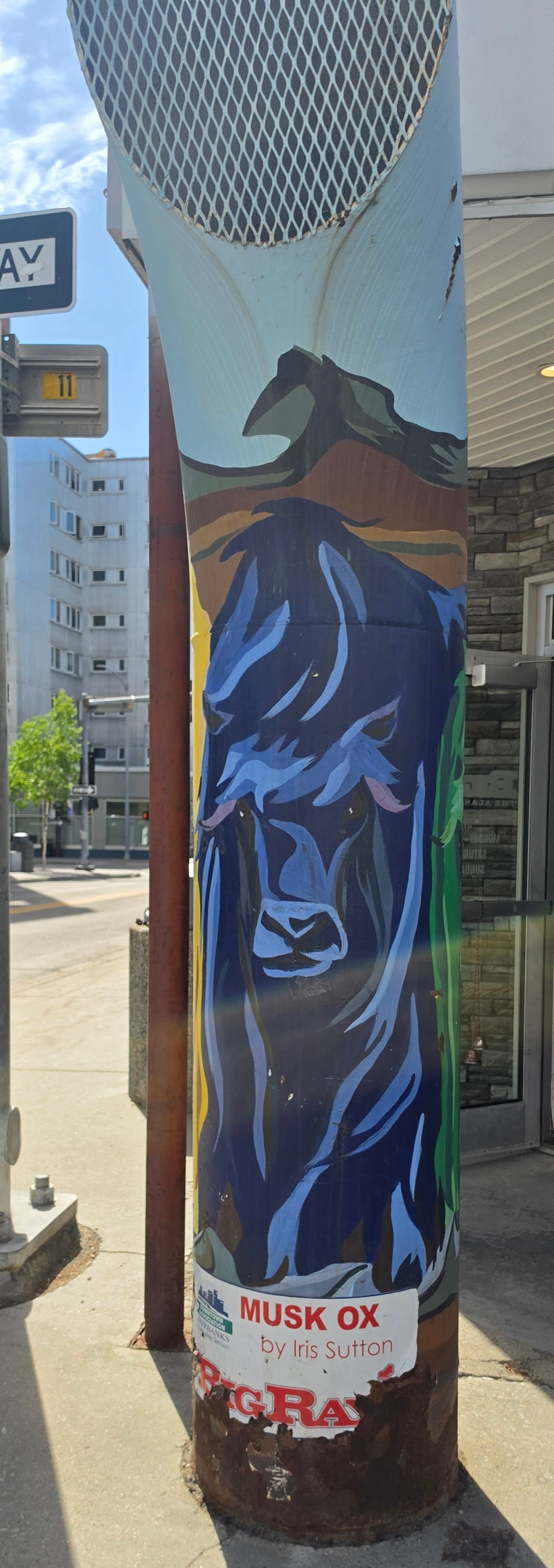 mural in Fairbanks by artist unknown.