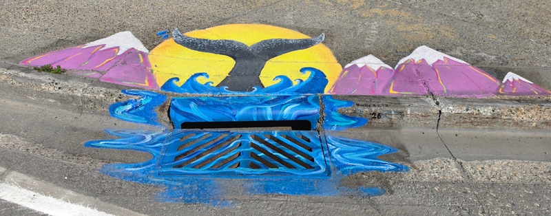 mural in Fairbanks by artist unknown.