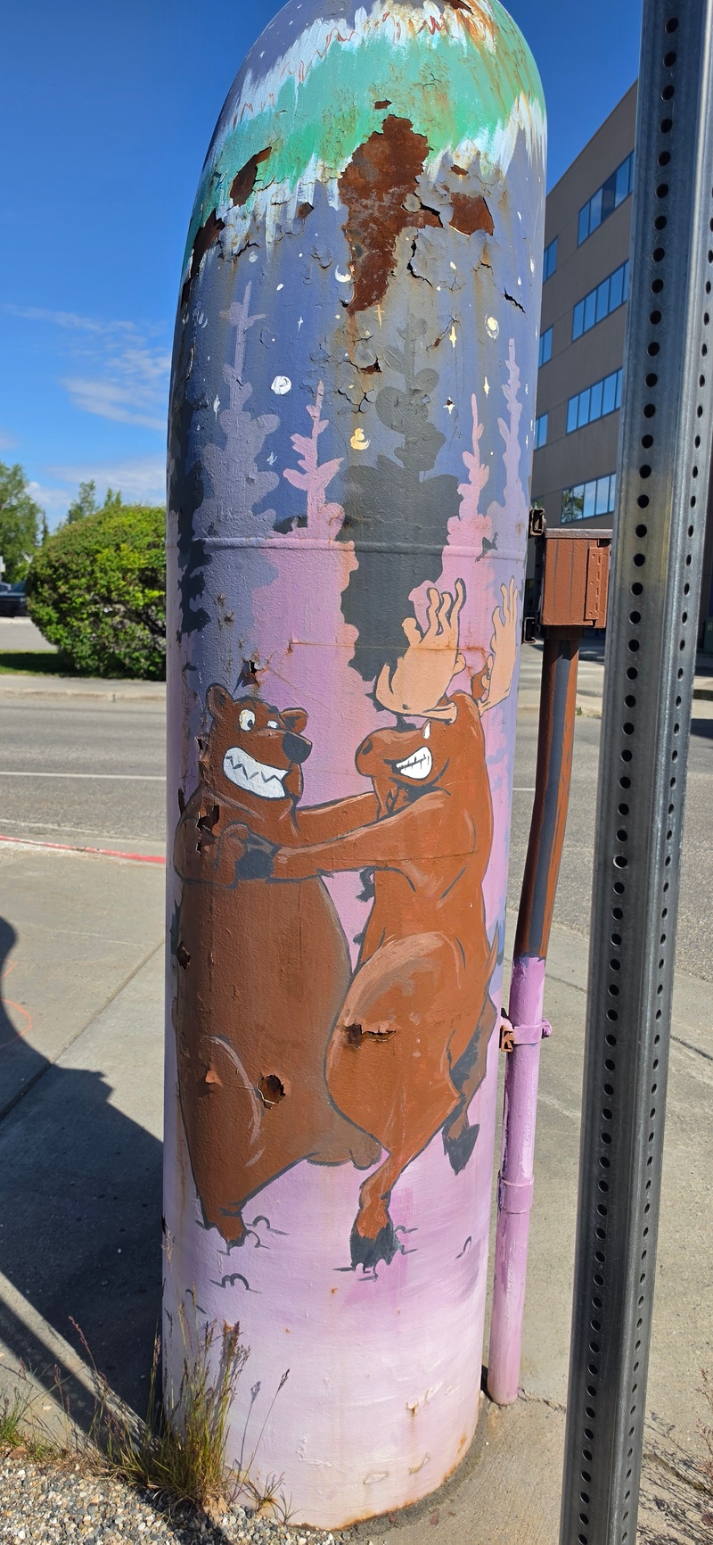 mural in Fairbanks by artist unknown.
