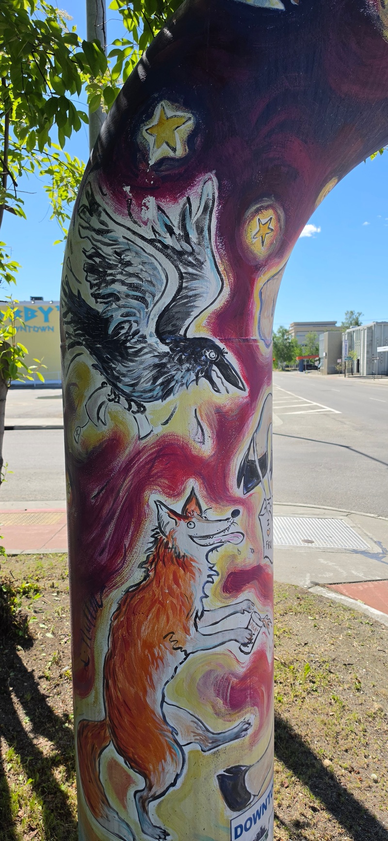 mural in Fairbanks by artist unknown.