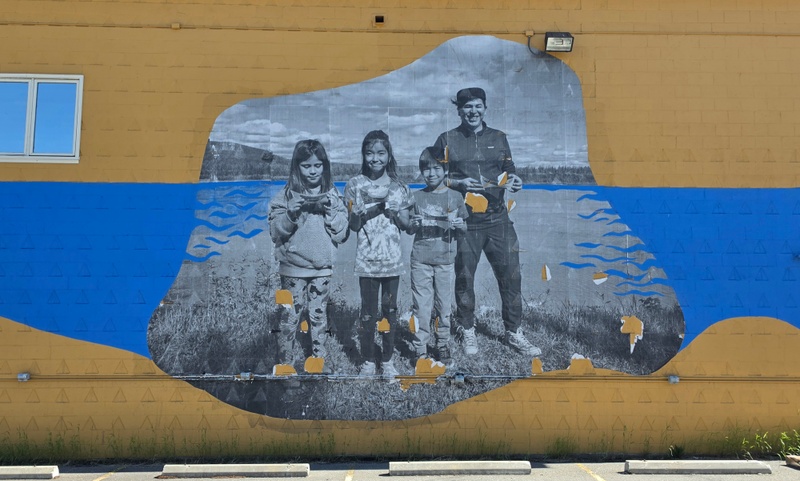 mural in Fairbanks by artist unknown.