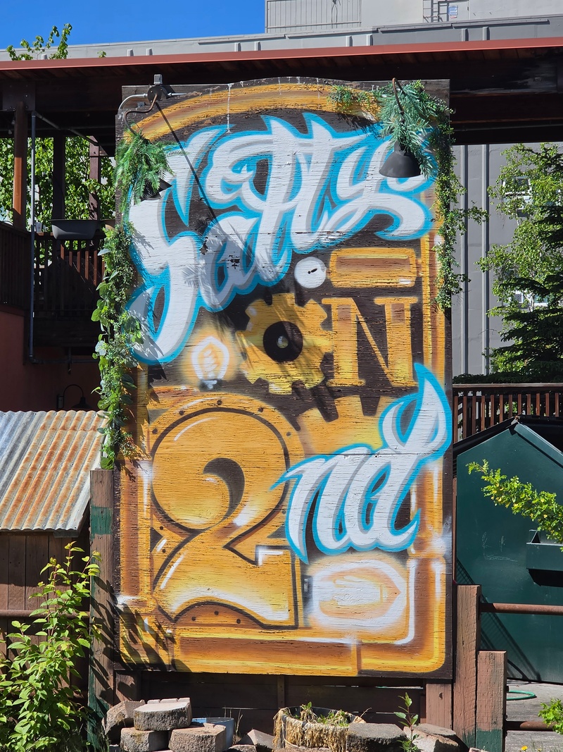mural in Fairbanks by artist unknown.