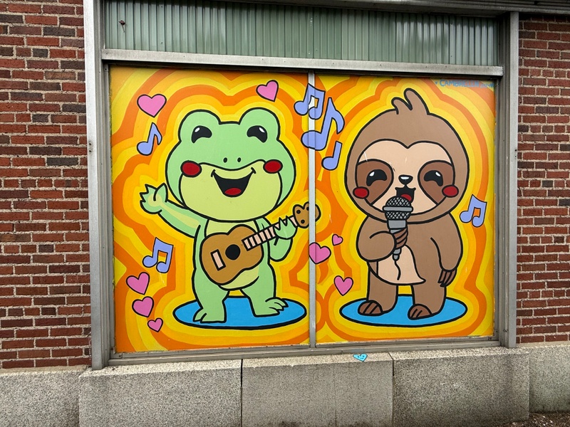 mural in Windham by artist unknown.