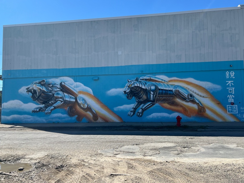 mural in Detroit by artist Tony Lee.