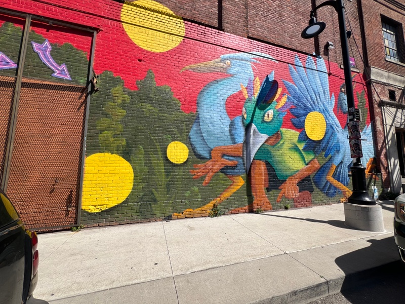 mural in Detroit by artist Ed Irmen.