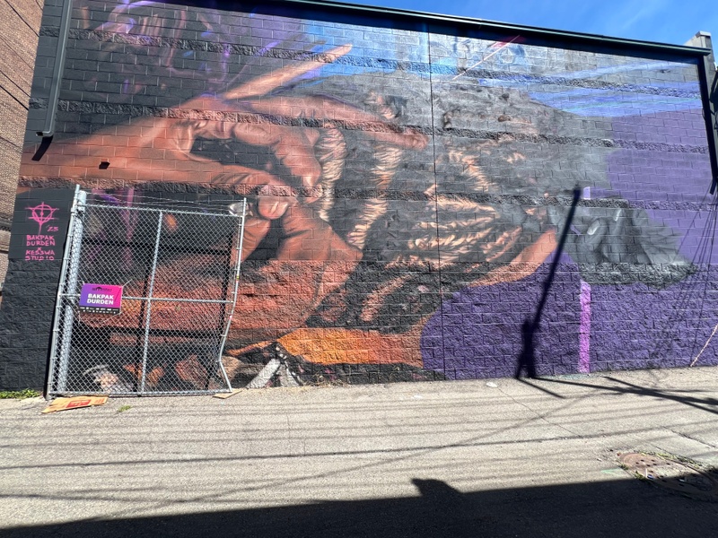 mural in Detroit by artist Bakpak Durden.