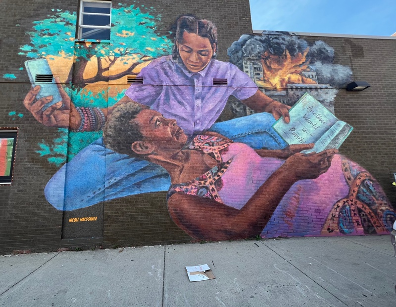 mural in Detroit by artist Nicole Macdonald.