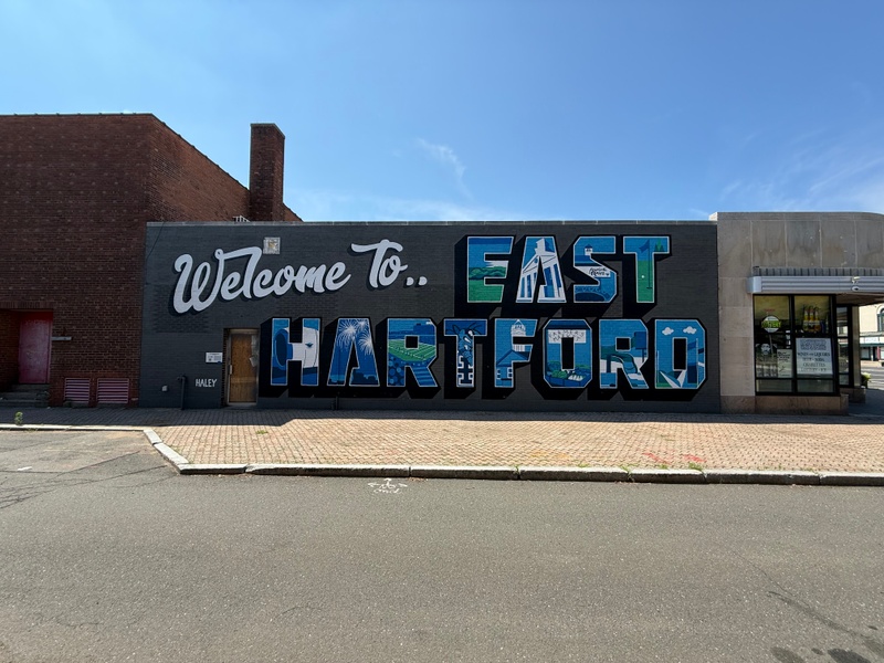 mural in East Hartford by artist unknown.