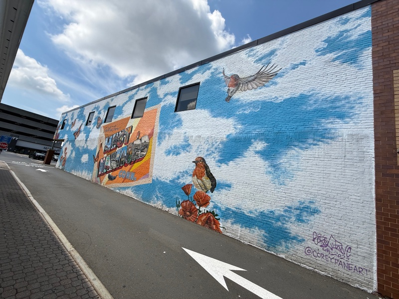 mural in West Hartford by artist unknown.