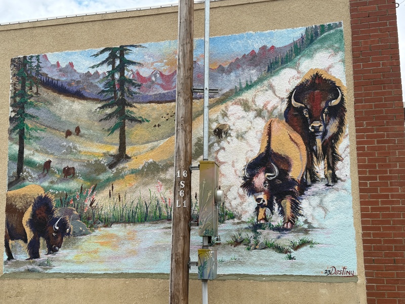 mural in  by artist unknown.