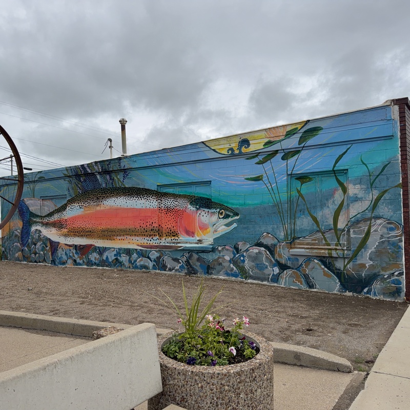 mural in Cut Bank by artist unknown.