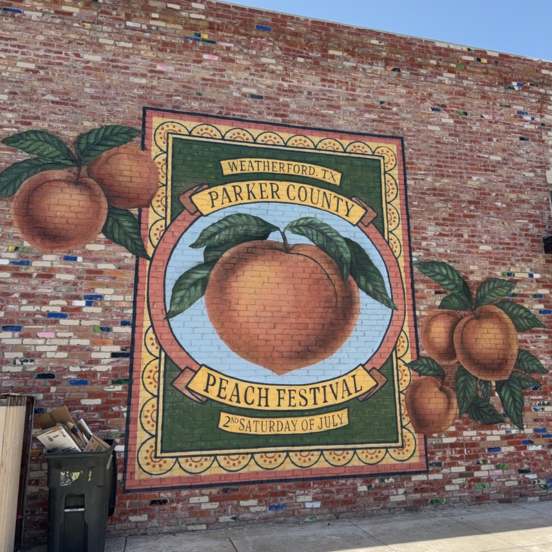 mural in Weatherford by artist unknown.