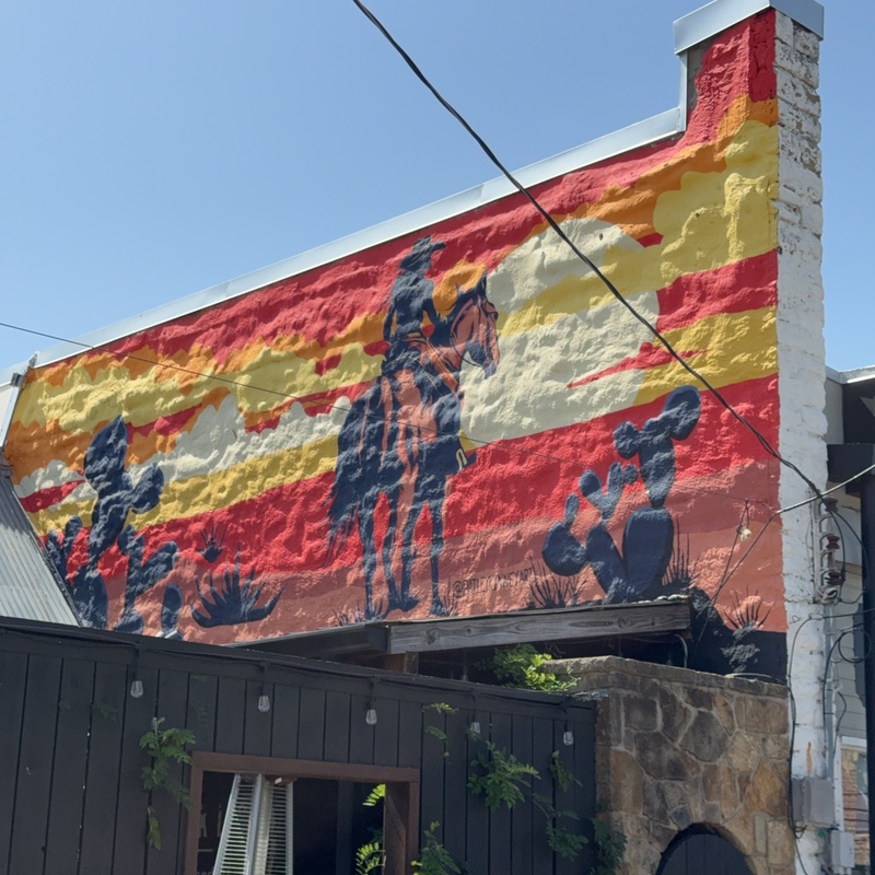mural in Weatherford by artist unknown.