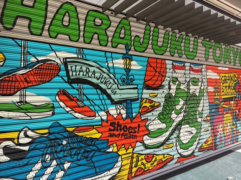 mural in Shibuya by artist unknown.