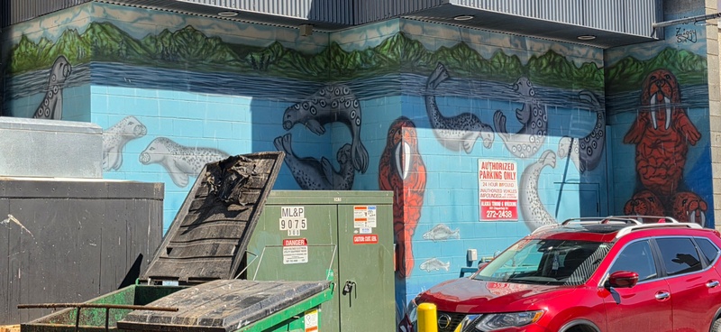 mural in Anchorage by artist unknown.