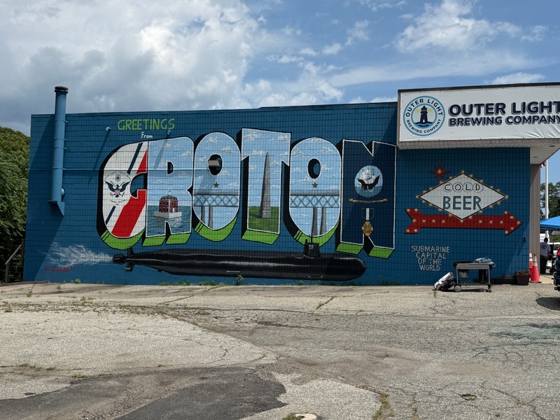 mural in Groton by artist unknown.