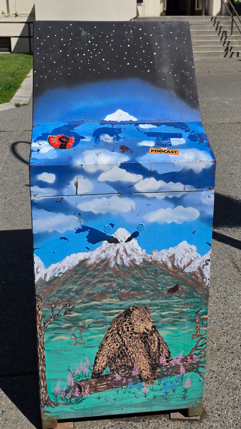 mural in Anchorage by artist unknown.