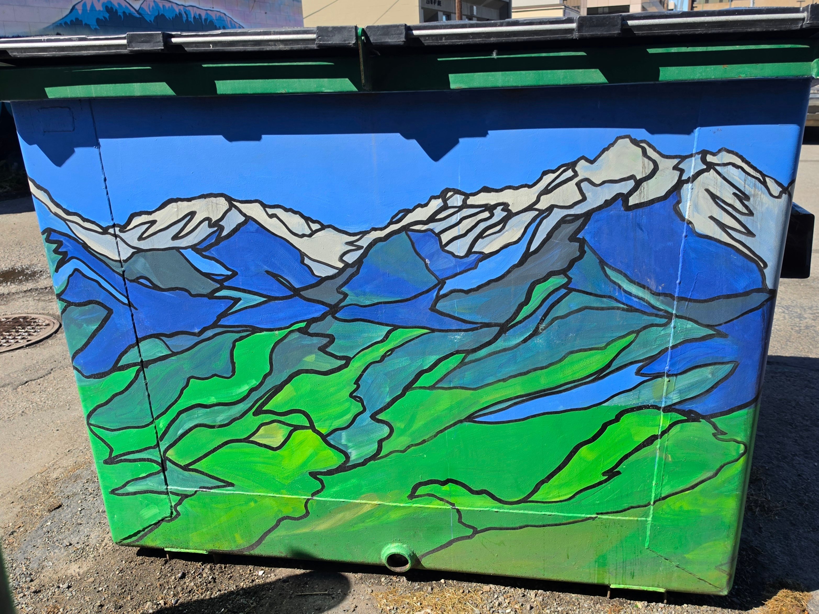 mural in Anchorage by artist unknown.