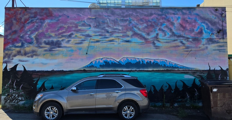 mural in Anchorage by artist unknown.