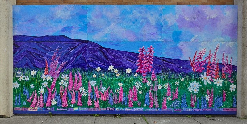 mural in Anchorage by artist unknown.