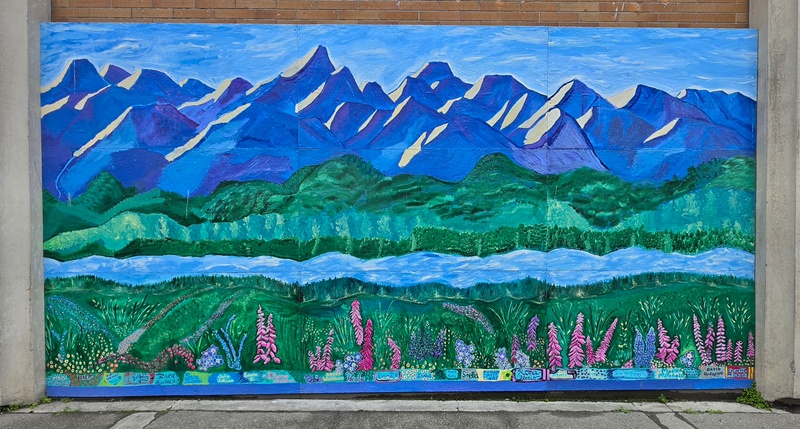 mural in Anchorage by artist unknown.