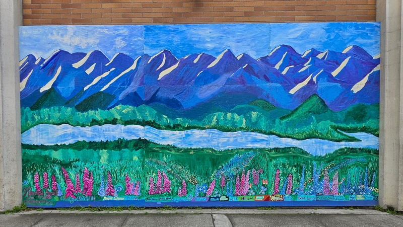 mural in Anchorage by artist unknown.